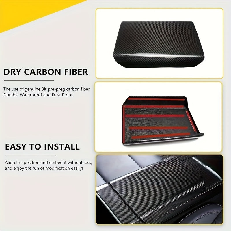 Car Interior Accessories Carbon Fiber Pattern Rear Air Vent Cover for SUV