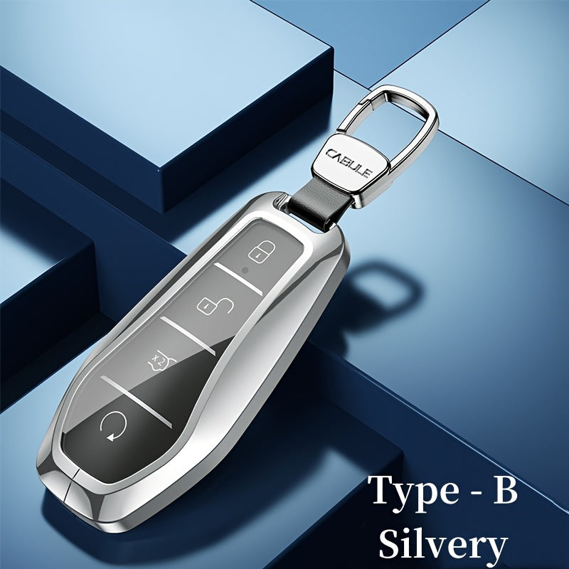 Car Key Case Aluminum Alloy Lightweight Seamless Fit for Qin Plus Song Plus Tang DMI Han Yuan