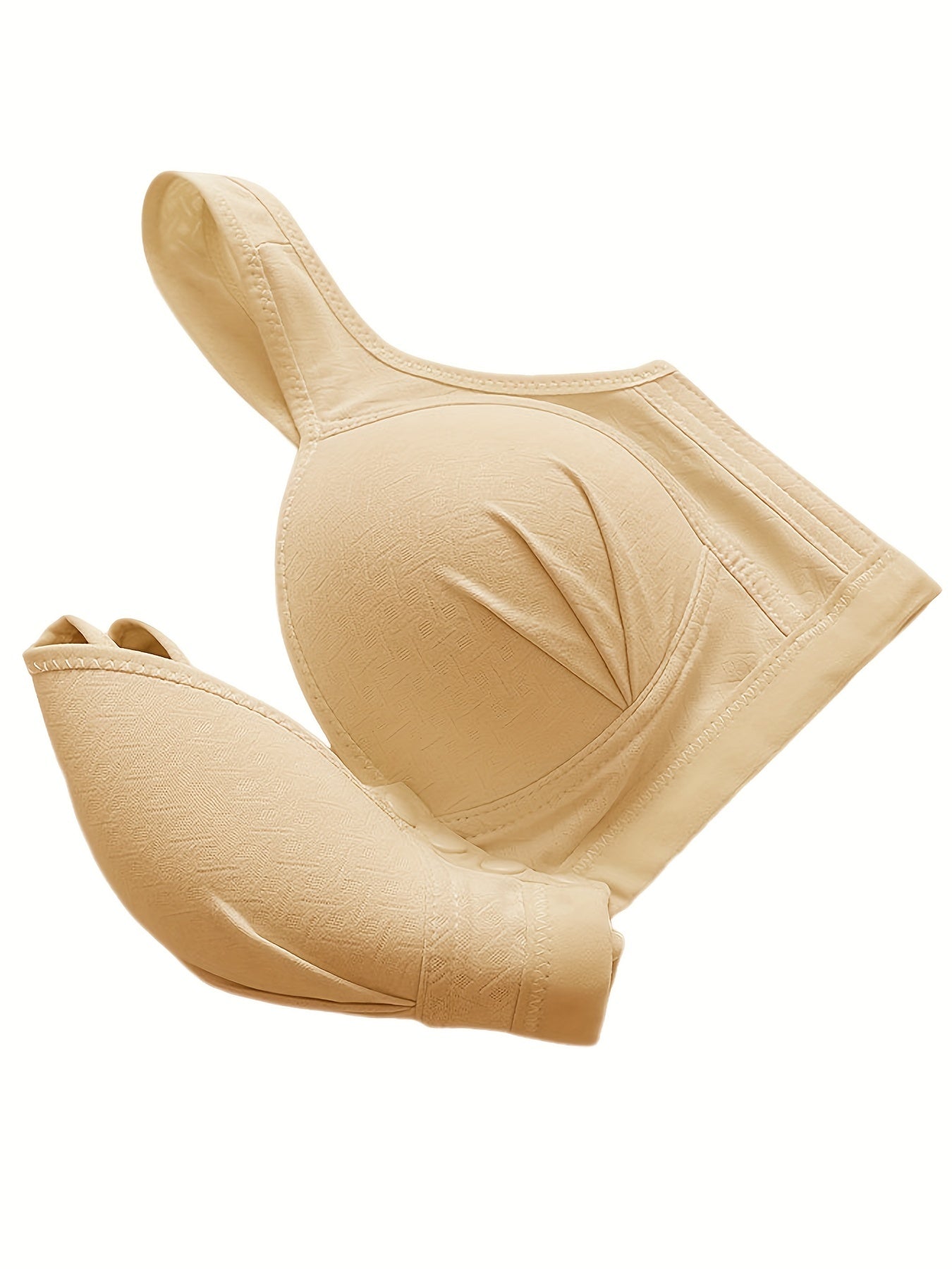 Women's Wireless Front Buckle Push-Up Bra Breathable Lingerie