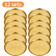 12 piezas de platos de acero inoxidable para servir carne asada y aperitivos, cocina, hogar, restaurante