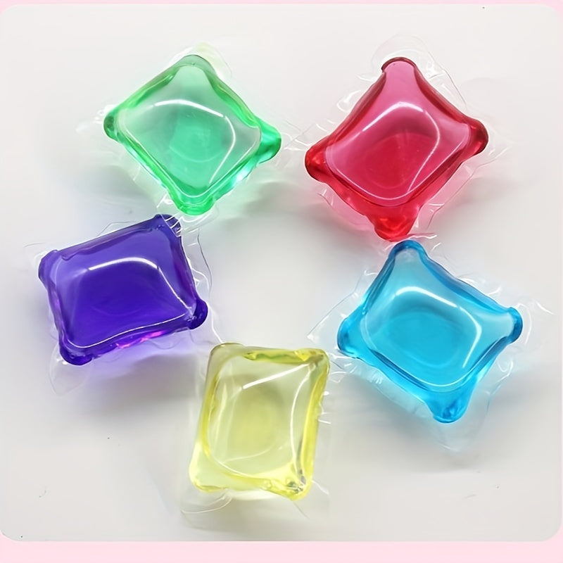 100 Pack Polystyrene Laundry Detergent Pods Water-Soluble Stain and Odor Remover