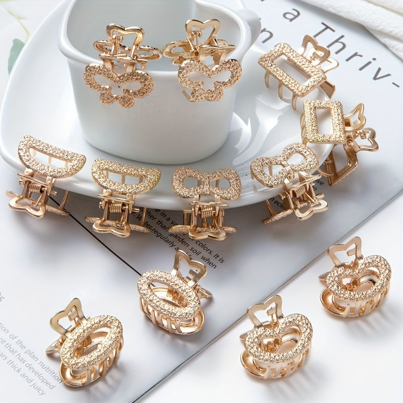 Set of 12 Small and Medium Hair Clips for Women Hair Styling Accessories
