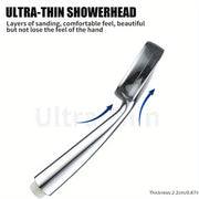 Rainfall Shower Head Bathroom Accessories Chrome Water Saving Spa Showerhead