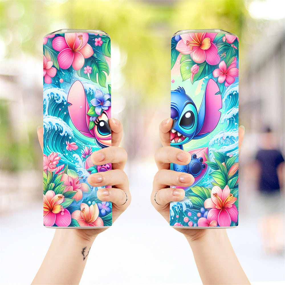 Personalized Cartoon Character Stainless Steel Travel Mug Leak Proof BPA Free Hot Cold Insulated Gift for Climbing Sports