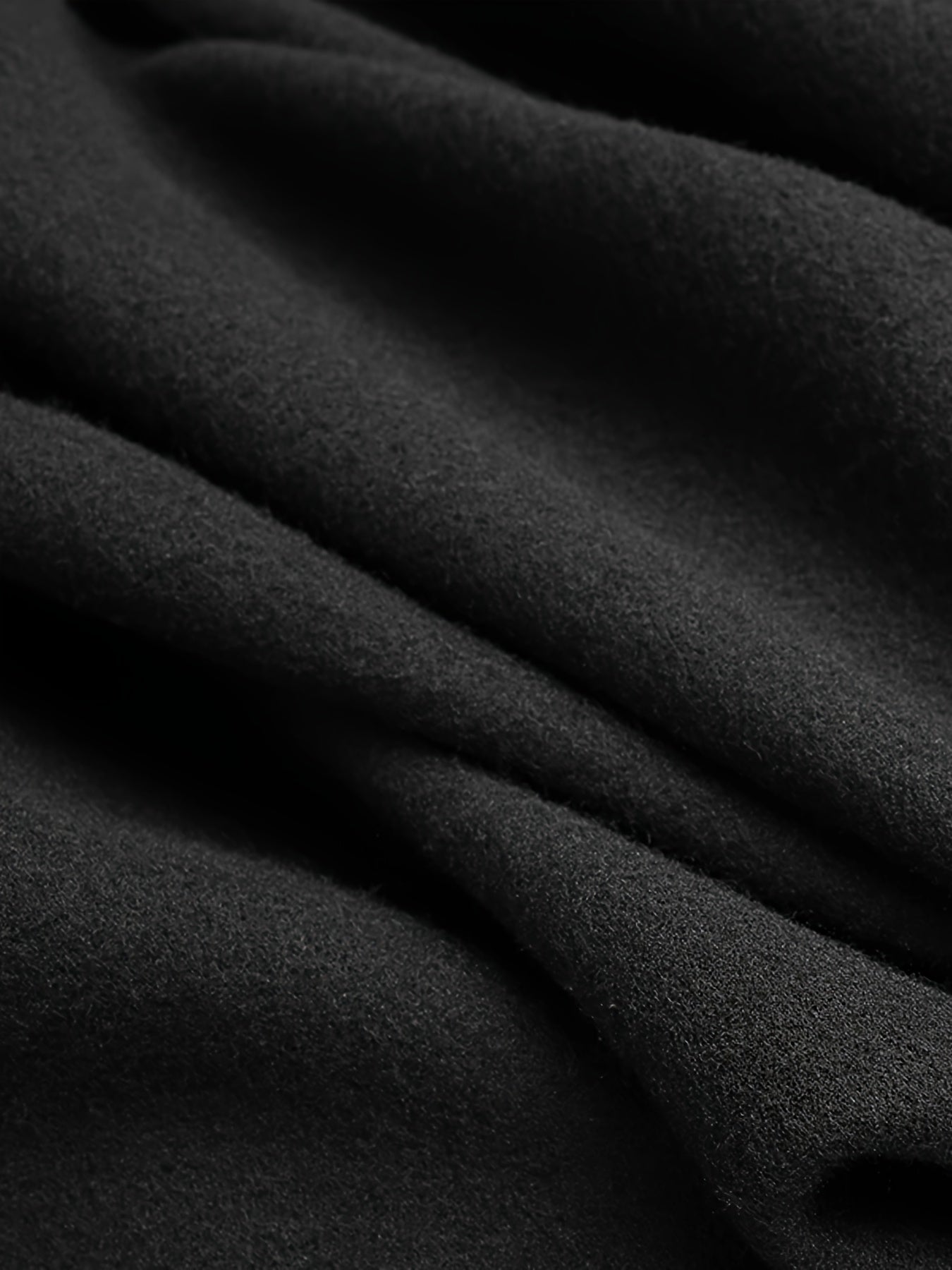 INCERUN Erkaklar uchun Keng Fitli Kapüşonli Kloak, Bahor/Kuz uchun Polyester Bir Rangli Palto, 180g/m² Matoga ega Tasodifiy Usul, Katta O'lcham