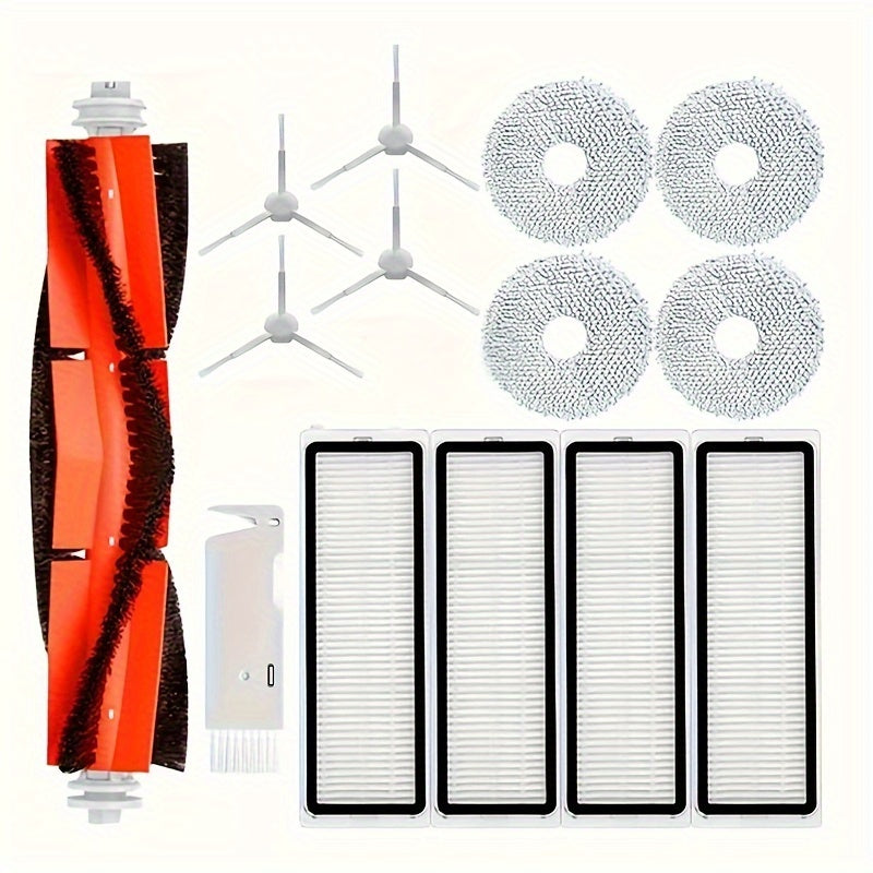 Robot changyutgich uchun 14 ta qismlik changyutgich aksessuarlar to'plami, cho'tkalar, filtrlash, mop