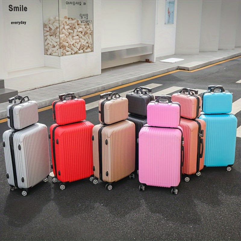 Durable Hard Shell Trolley Suitcase for Women and Men with Spinner Wheels