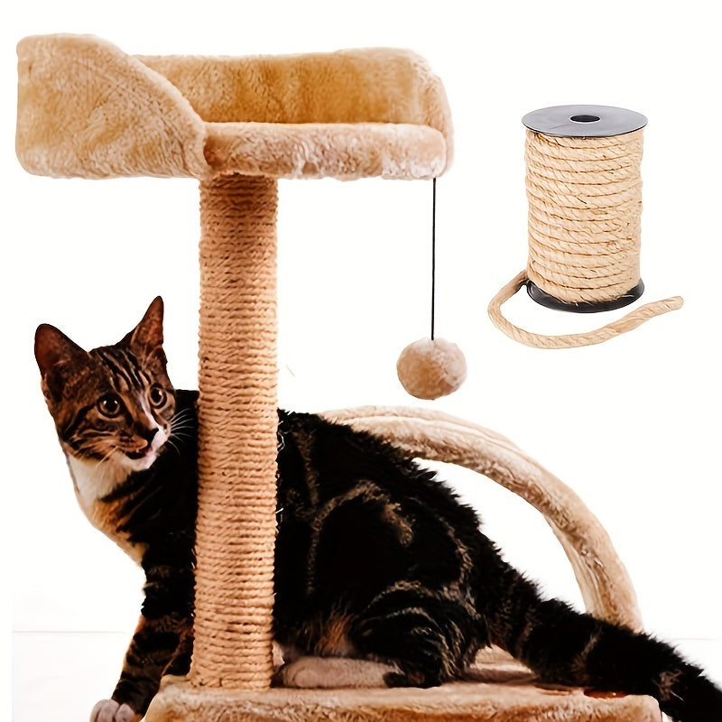 Cuerda de sisal natural de 10m para rascar gatos y protección de muebles