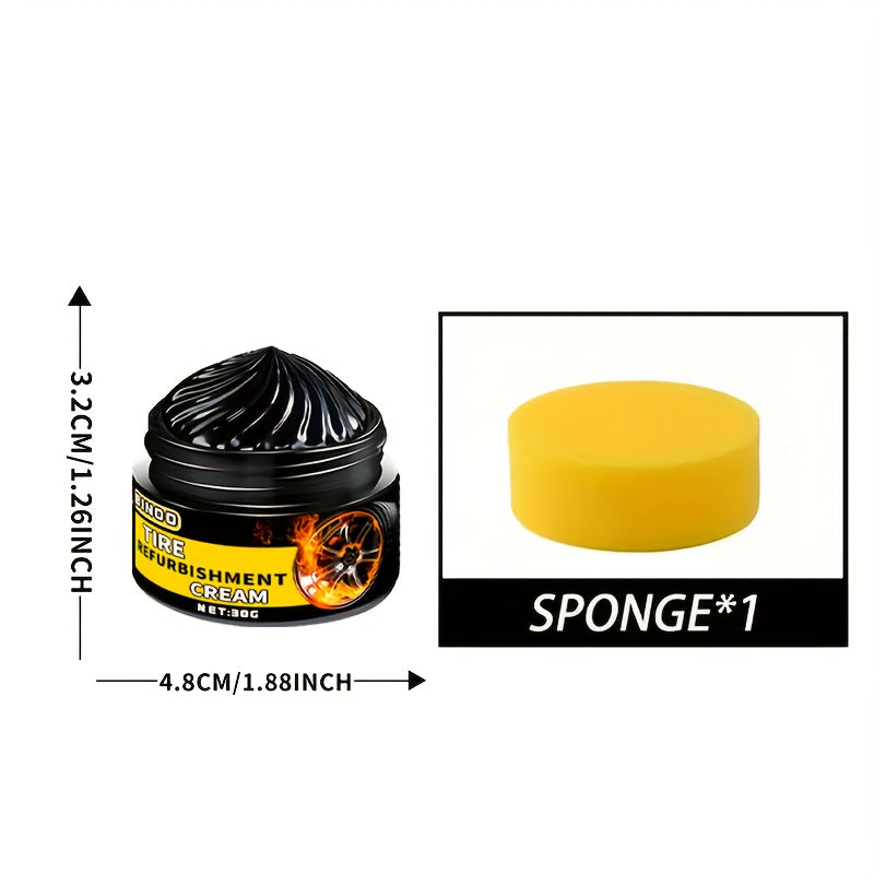 Black Tire Shine and Protection Wax for All Vehicles Long-Lasting Gloss