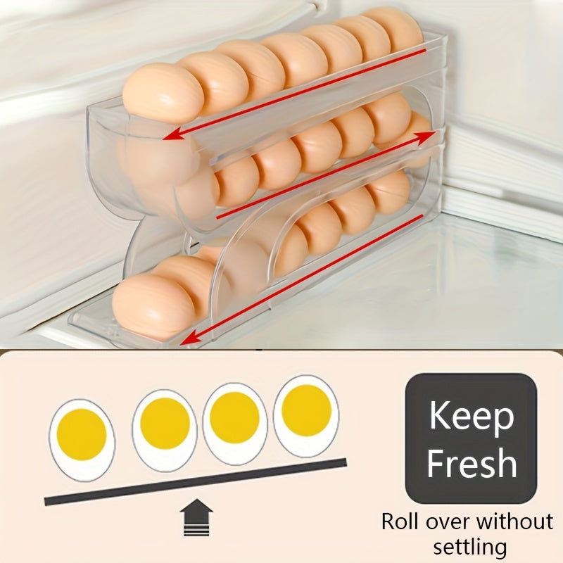 Avtomatik tuxum taqsimlagich, katta sig'imli, shaffof, aylanuvchi tuxum saqlash uchun oshxona uchun