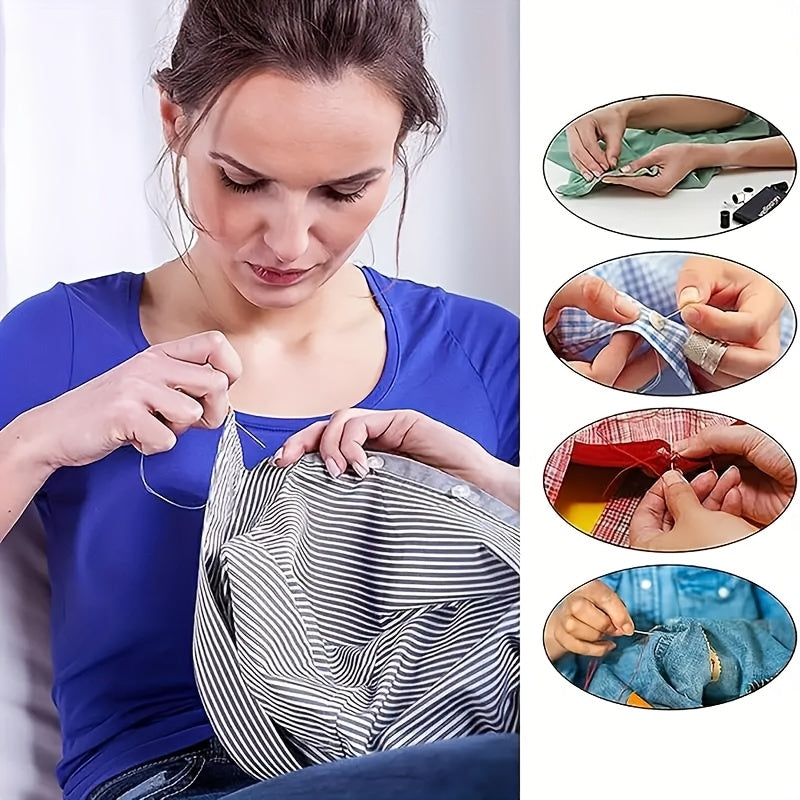 Portable Sewing Kit with Essential Tools in Mixed Colors