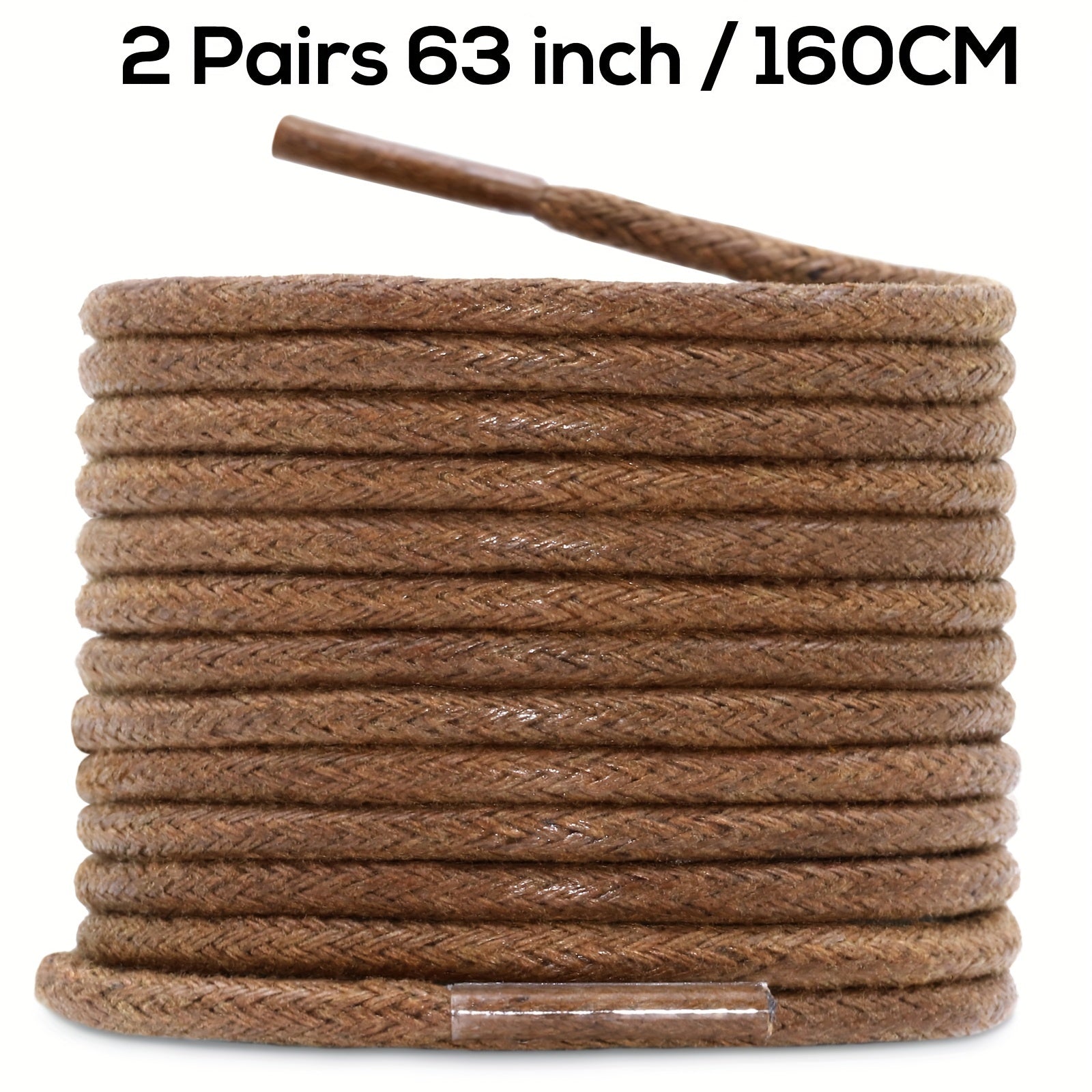 Unisex Waxed Shoelaces 0.25cm Thick Round Replacement Multi-Coloured 4 Pairs