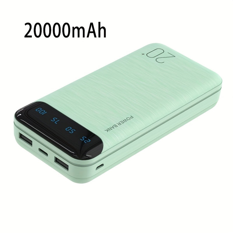 10000mAh Portable Power Bank with USB Type-C Micro Interfaces for Travel and Outdoor Use