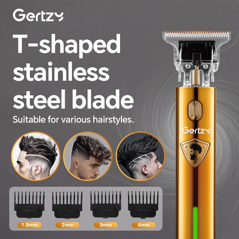 Professional Electric Hair Clipper Set 2pcs USB Rechargeable Lithium Battery 46-60min