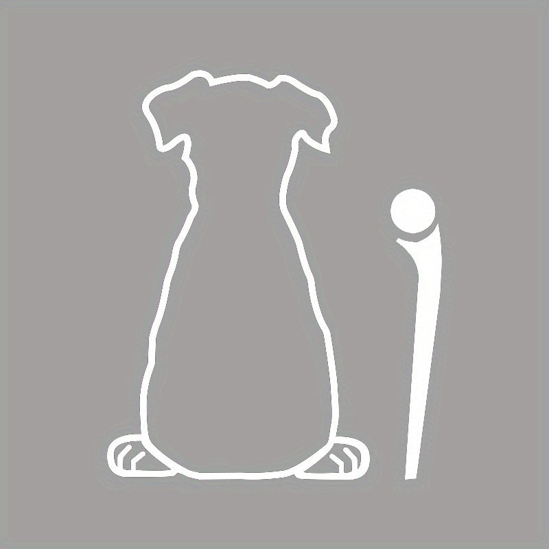 Dog Car Rear Windshield Wiper Decal for Pets and Vehicle Decor