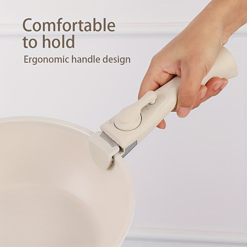 Universal Pot Handle with Detachable Stand-Up Design for Easy One-Hand Operation