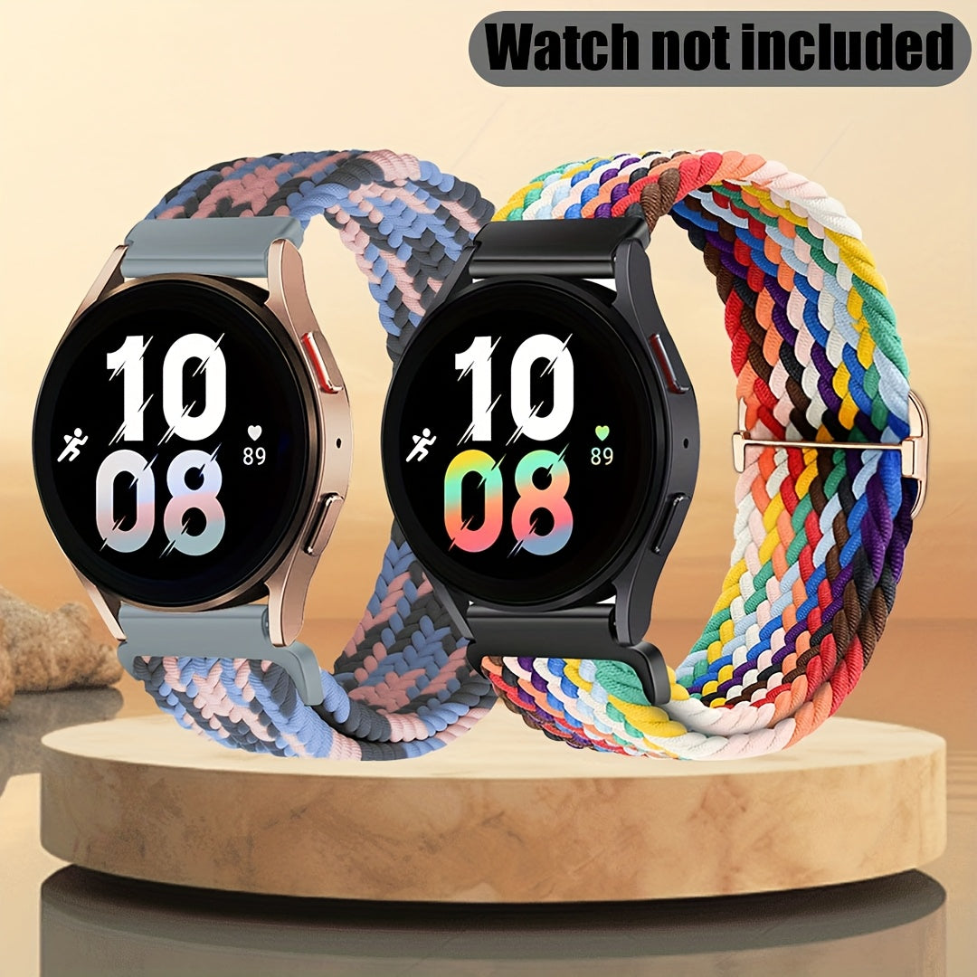 Nylon Smartwatch Band for Samsung Galaxy Watch 4 5 6 7 Classic Active 2 45mm 40mm 44mm 42mm 46mm 43mm 47mm