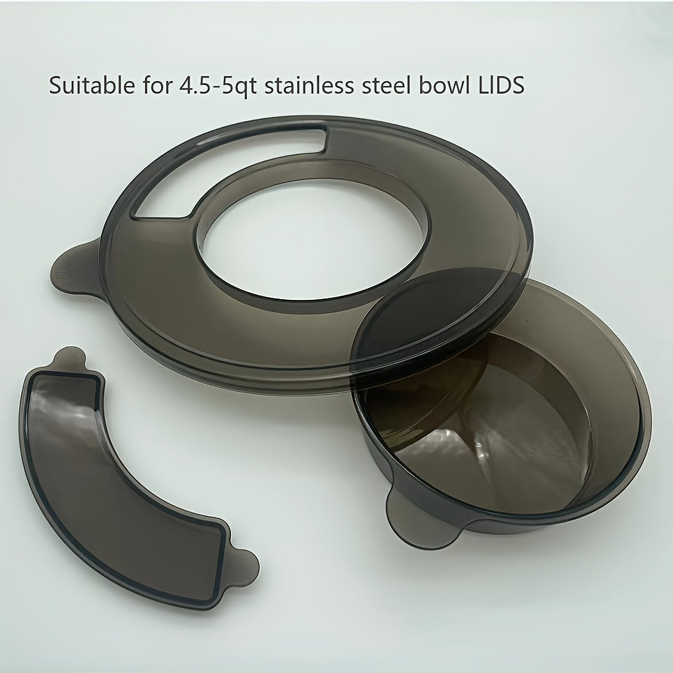 Plastic Bowl Lid for 4.5-5 Qt Kitchen Stand Mixers Spill-Proof Dishwasher Safe
