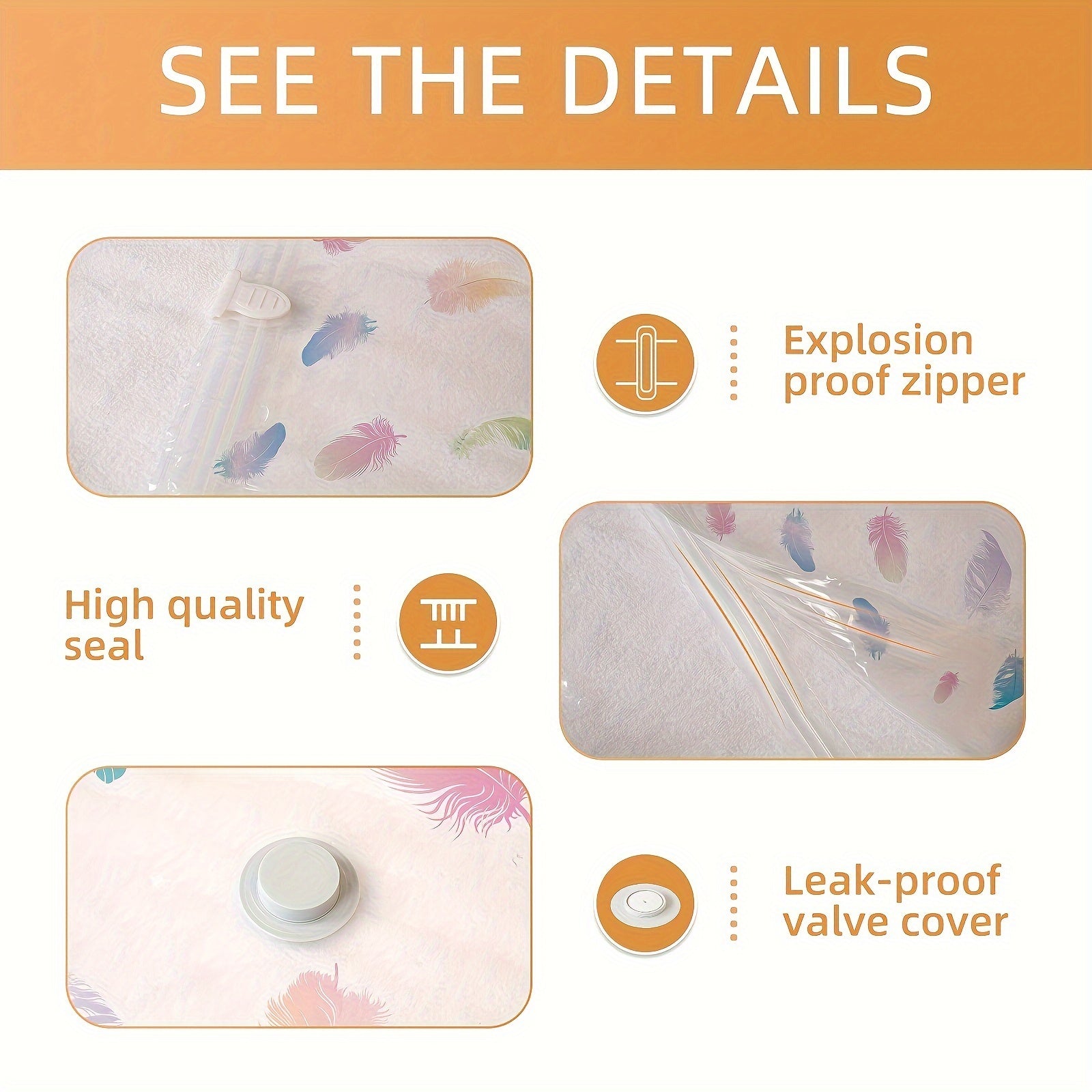 "Paxlovchi Qoplar To'plami - 3 Dona, Sayohat Uchun Qulay Kiyim Qoplari, Kiyinlar, Yotoq, Qoplamalar, Duvetlar Uchun, Uy Tashkiliyati Va Joyni Tejash Uchun Ajoyib"