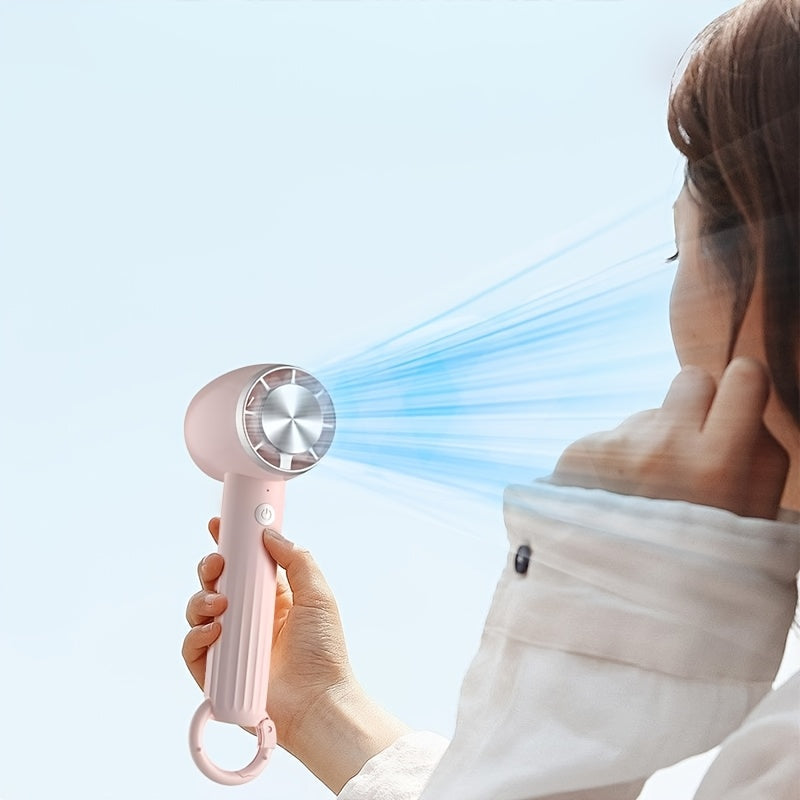 Портативный вентилятор с возможностью зарядки через USB - портативный охлаждающий мини-вентилятор с полупроводниковым покрытием, покрытым льдом, для использования в помещении и на улице, кабель питания в комплекте