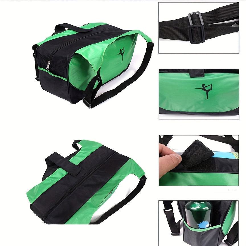 Nylon Sports Duffle Bag Large Capacity Lightweight Gym Yoga Fitness Dance Gymnastics