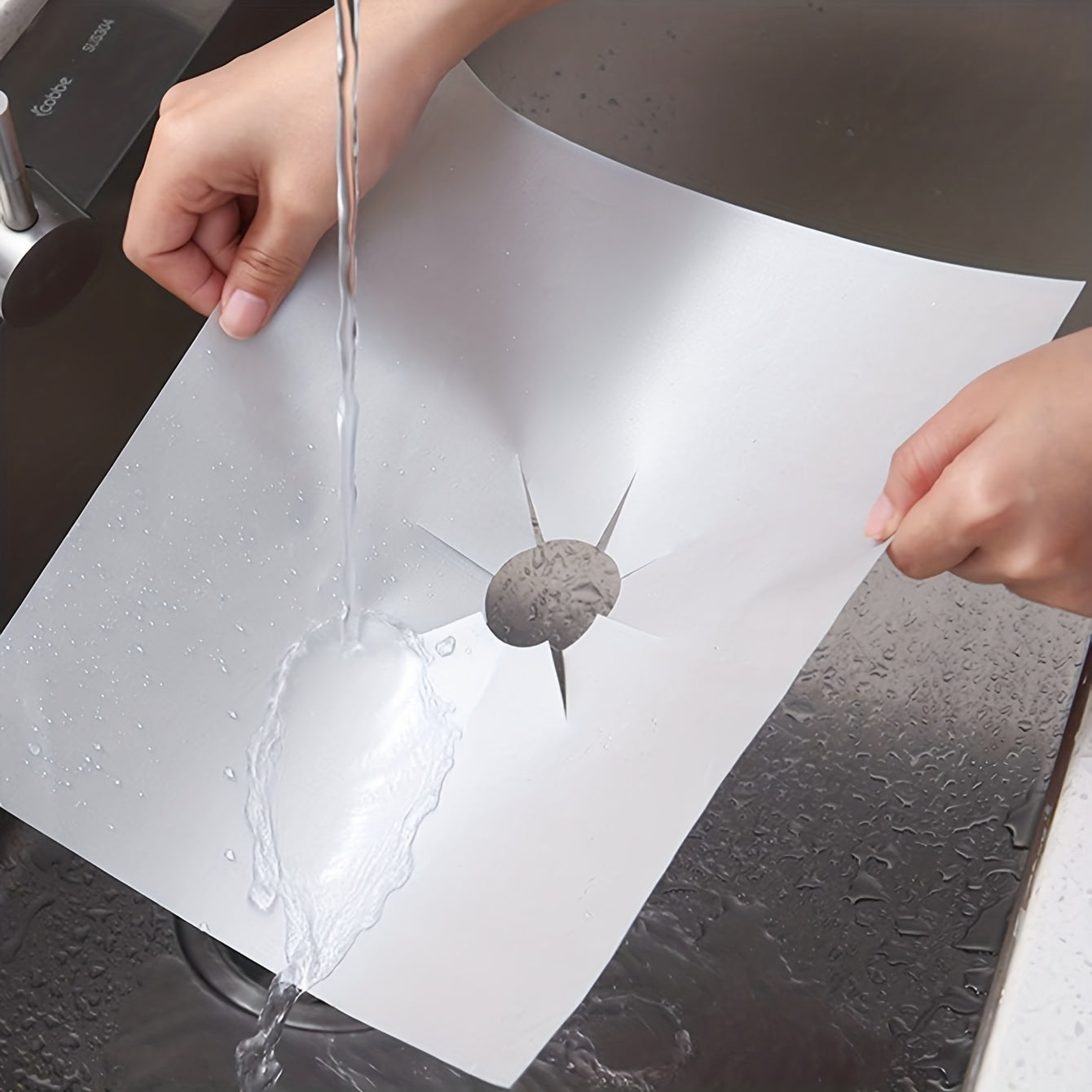 Gaz pechkasini tozalash padlari to'plami 4 dona - Isiga chidamli va yog'ga chidamli, pechka yuzasidagi dog'larni oldini oladi, tozalash oson