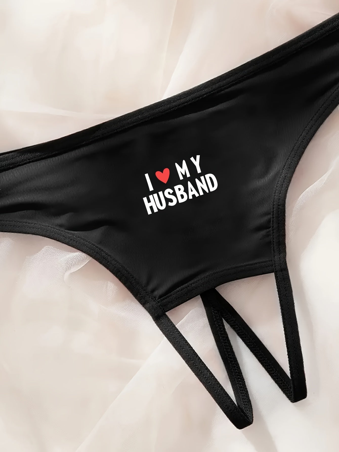 Women's Low-Waist Letter Pattern Panties Sexy Lingerie