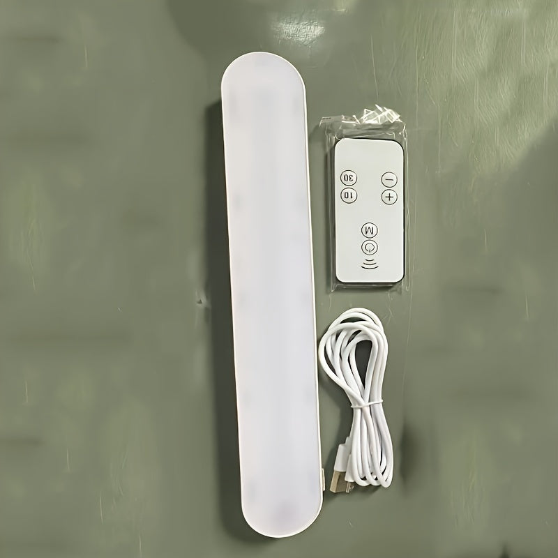 Luz LED táctil inalámbrica recargable con control remoto, montaje magnético, regulable para armarios, cocina y espejo de maquillaje