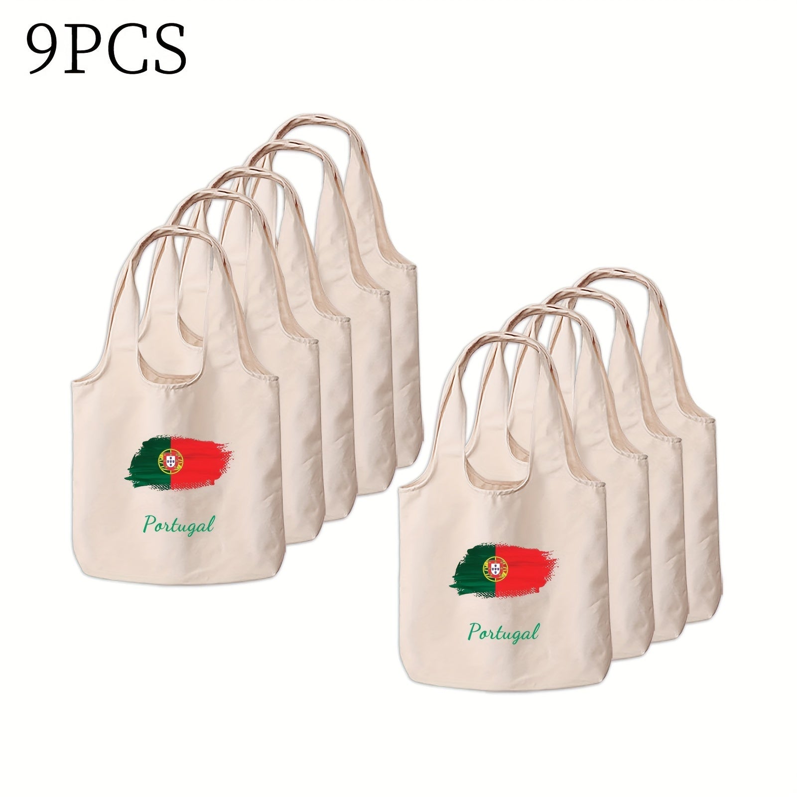 Double-Sided Print Canvas Tote Bag Durable Stylish Large Everyday Use