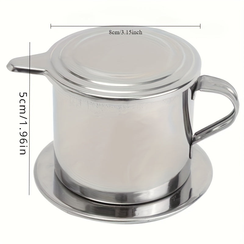Stainless Steel Coffee Drip Filter Maker Portable Infuse Cup for Home Travel
