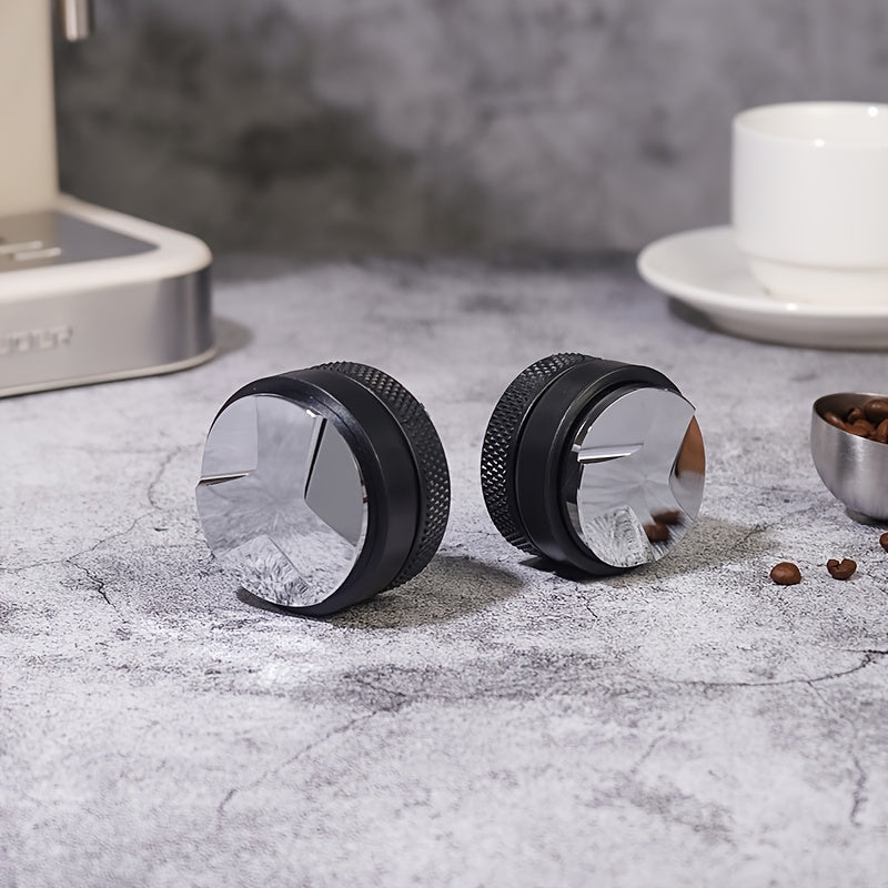 Aluminum Alloy Espresso Tamper Barista Coffee Distribution Tool Adjustable Depth