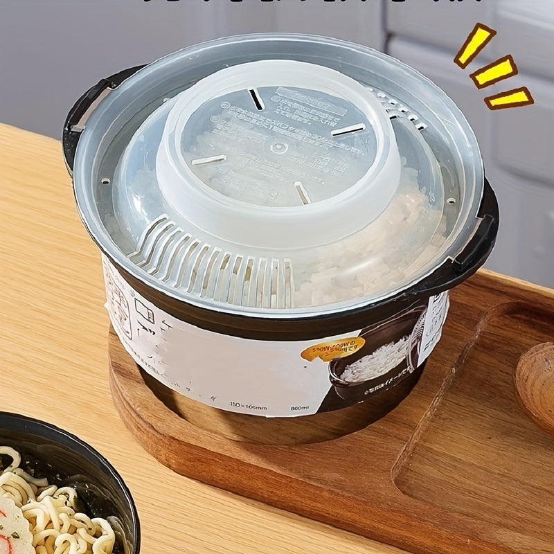 Microwave Rice Cooker Non-Stick BPA-Free Single Serving Lunch Box 29oz