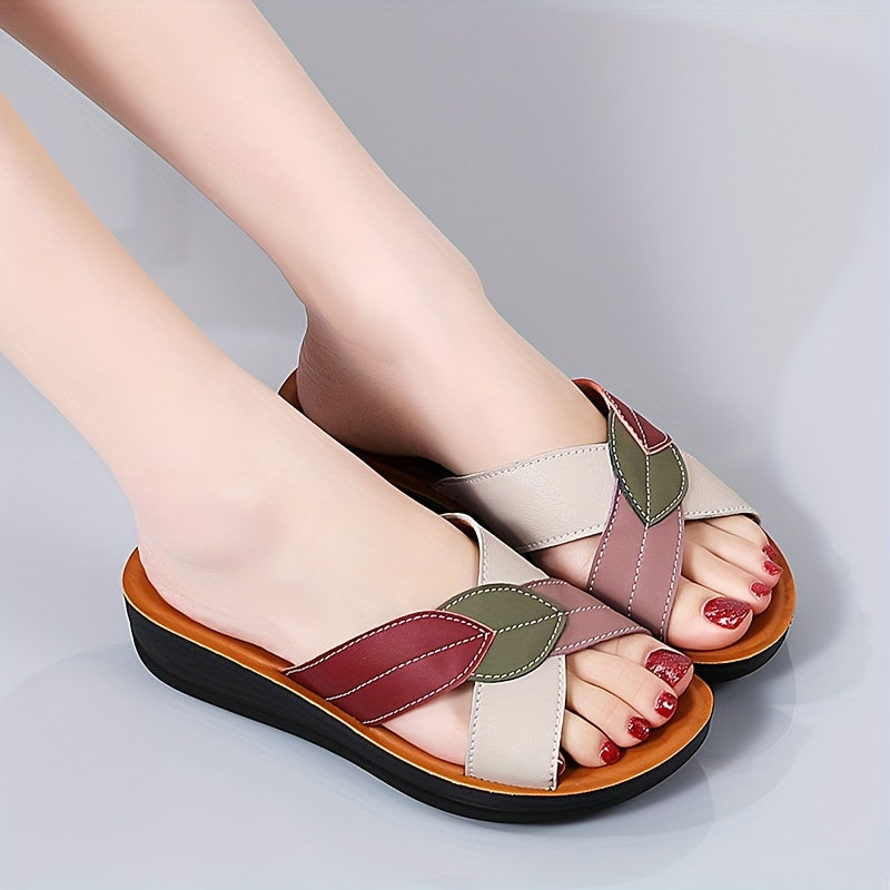 Women's Open-Toe Summer Slippers Casual Comfortable Easy-to-Wear