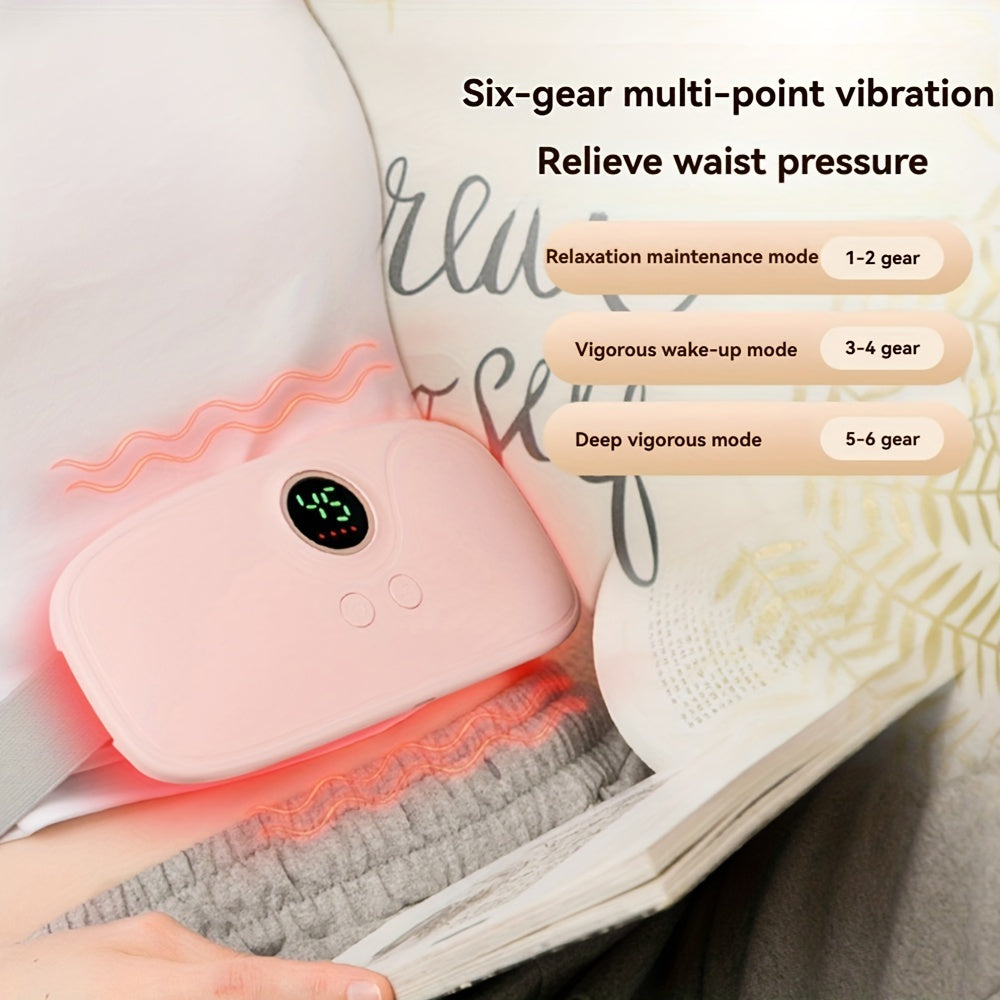 Cinturilla de calefacción recargable para la cintura con ajustes de temperatura y modos de vibración