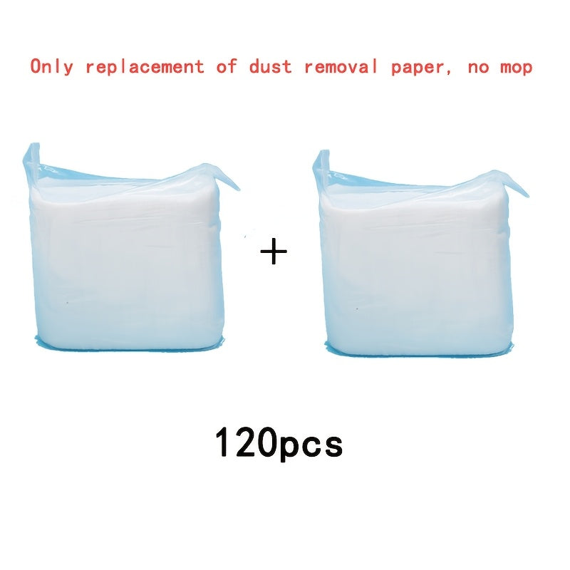 120 Disposable Mop Pads for Multi-Surface Cleaning, Wringable, Hole-Free