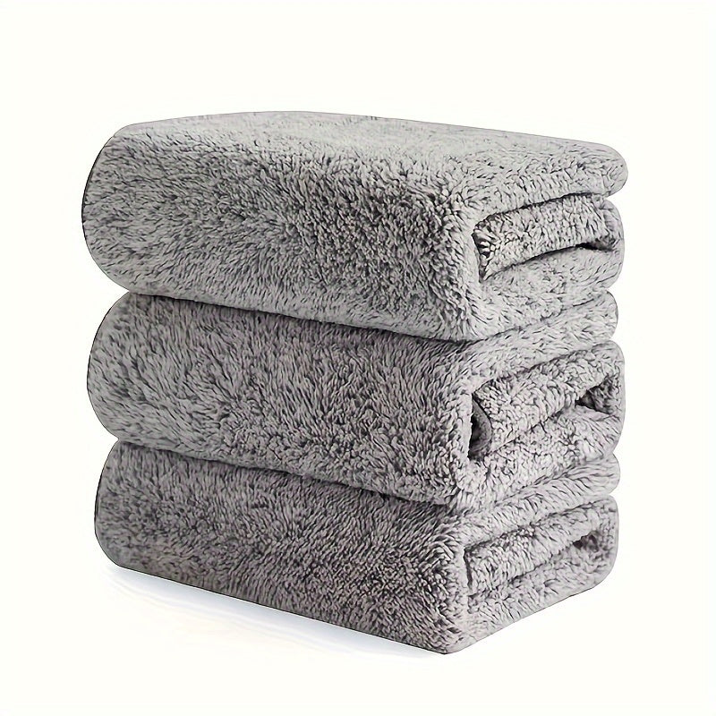 Bamboo Charcoal Cleaning Towels Set of 3 or 6 Ultra-Fine Absorbent Fiber Household Drying