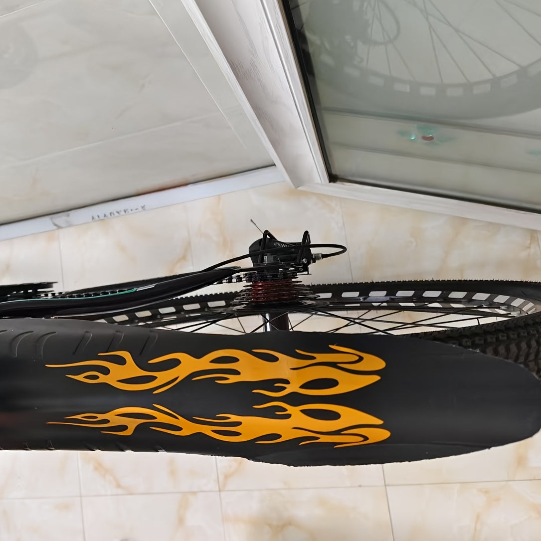 Отражающие цветные наклейки с пламенем для мотоциклетных виниловых наклеек