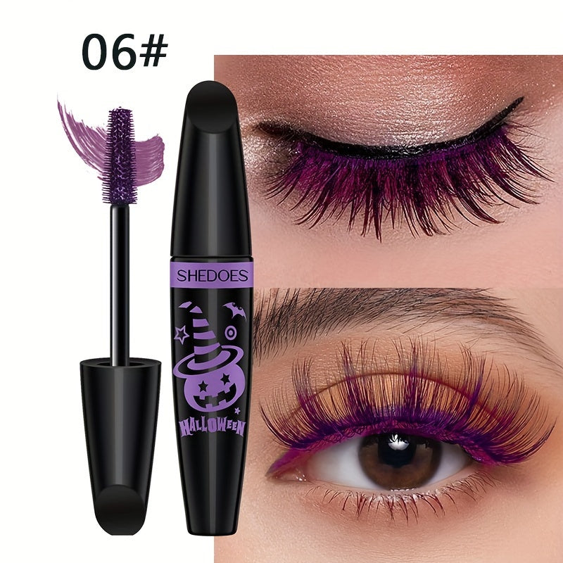 Women's Waterproof Colorful Mascara 6 Shades Curled Long Lashes