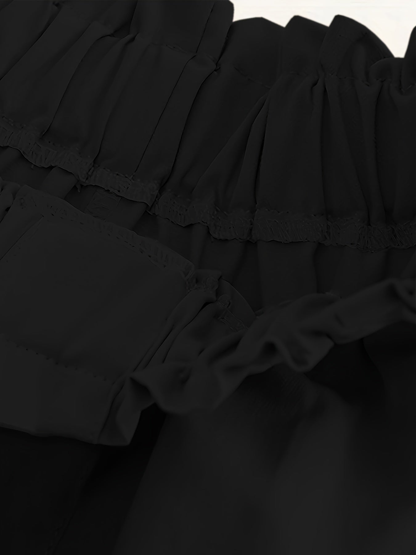 Women's Pleated Skirt With Elastic Waistband Pockets For Spring And Autumn