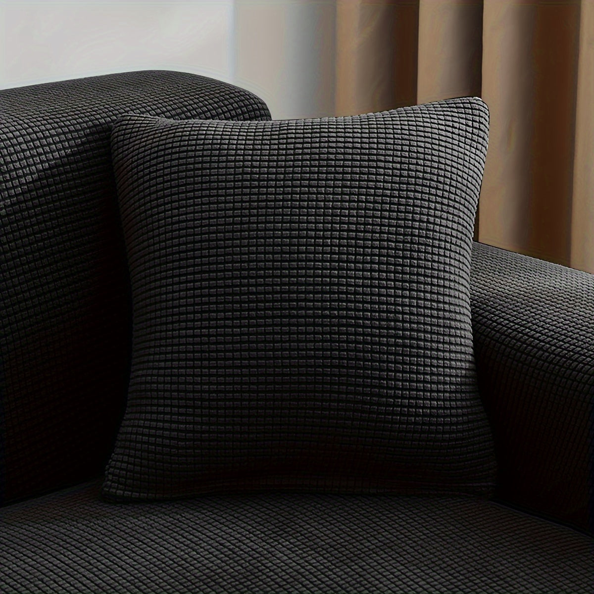 Чехол на подушку из полярного флиса с жаккардовым узором, пылезащитный и устойчивый к царапинам от кошек для декора гостиной и спальни