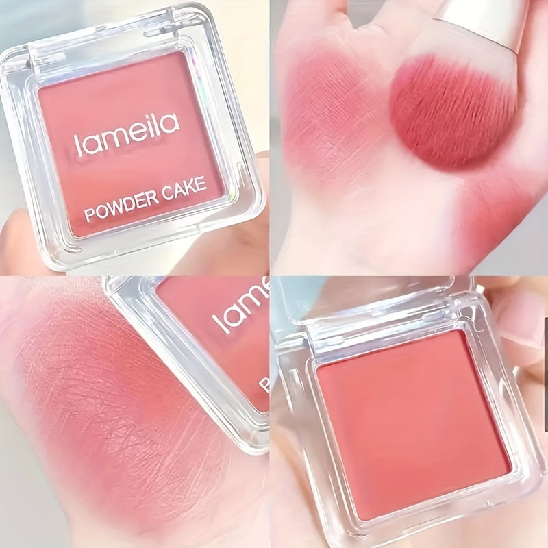 Paleta de rubores nude ligera para mujer, monocromática, maquillaje natural