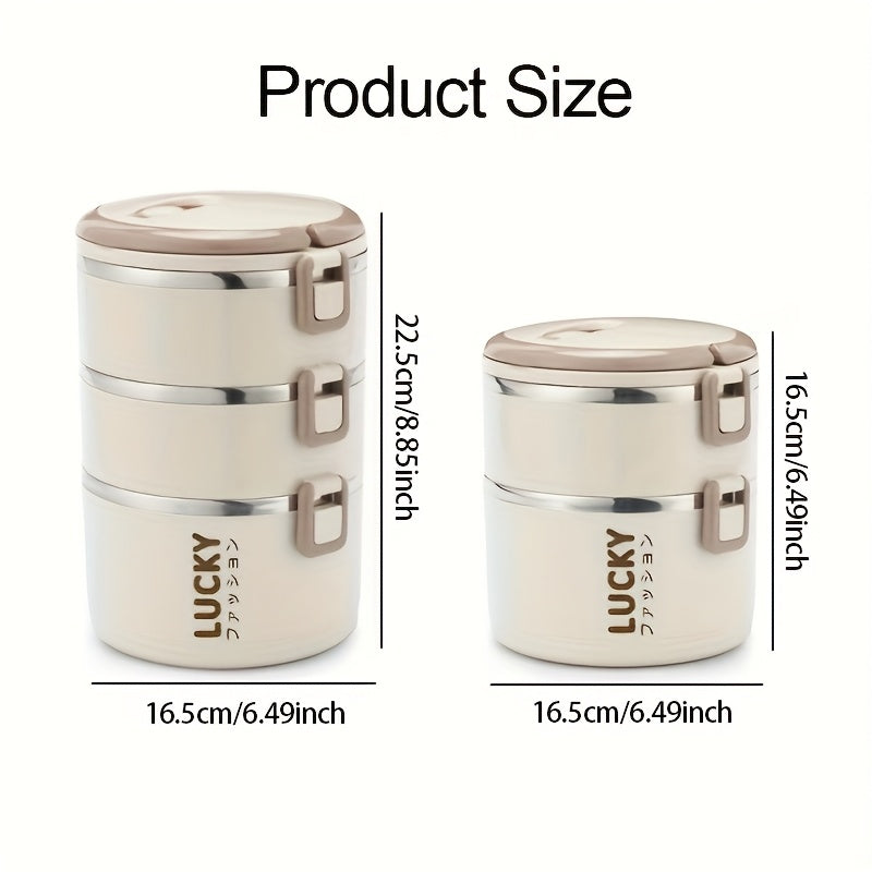 Fiambrera aislada de acero inoxidable con tapa para oficina, escuela, camping