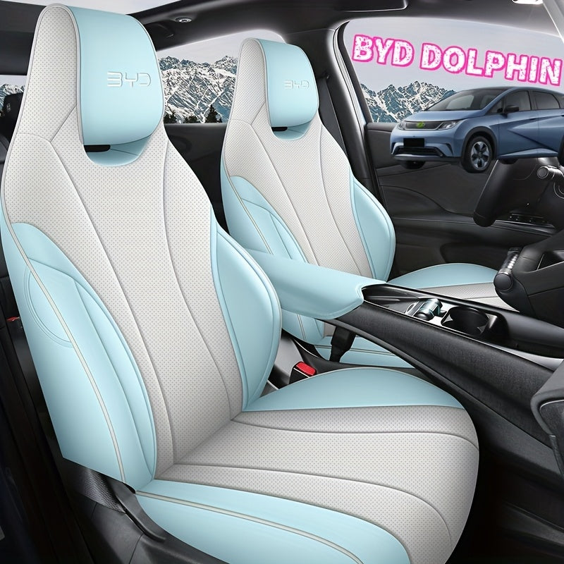 Full Set Car Seat Covers 5-Seat Synthetic Leather All-Season Protection