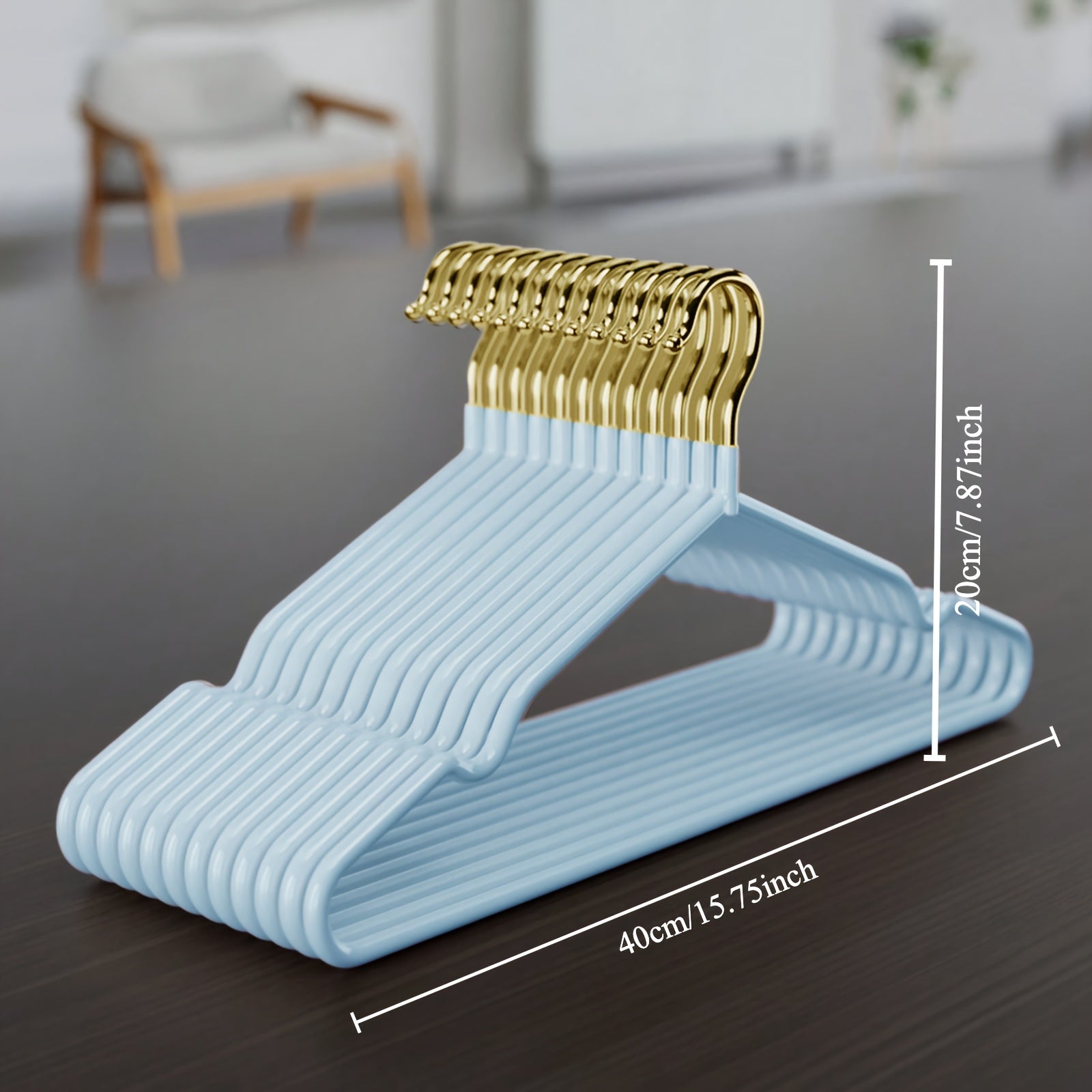 Metal Clothing Hangers Set 10/30 Pack Gold Space Saving Hangers