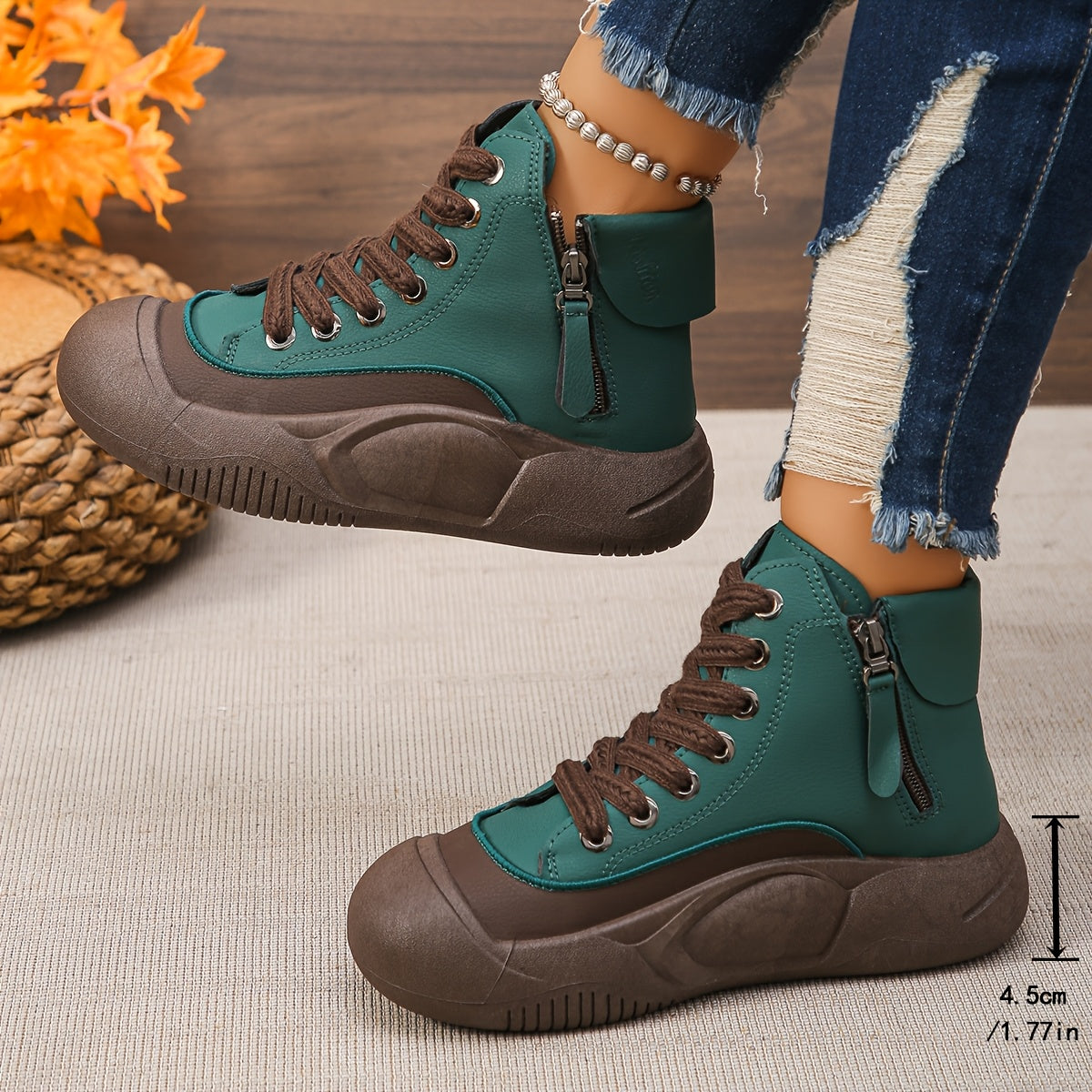 Women's Thick Sole Heightening Trendy Shoes for Spring