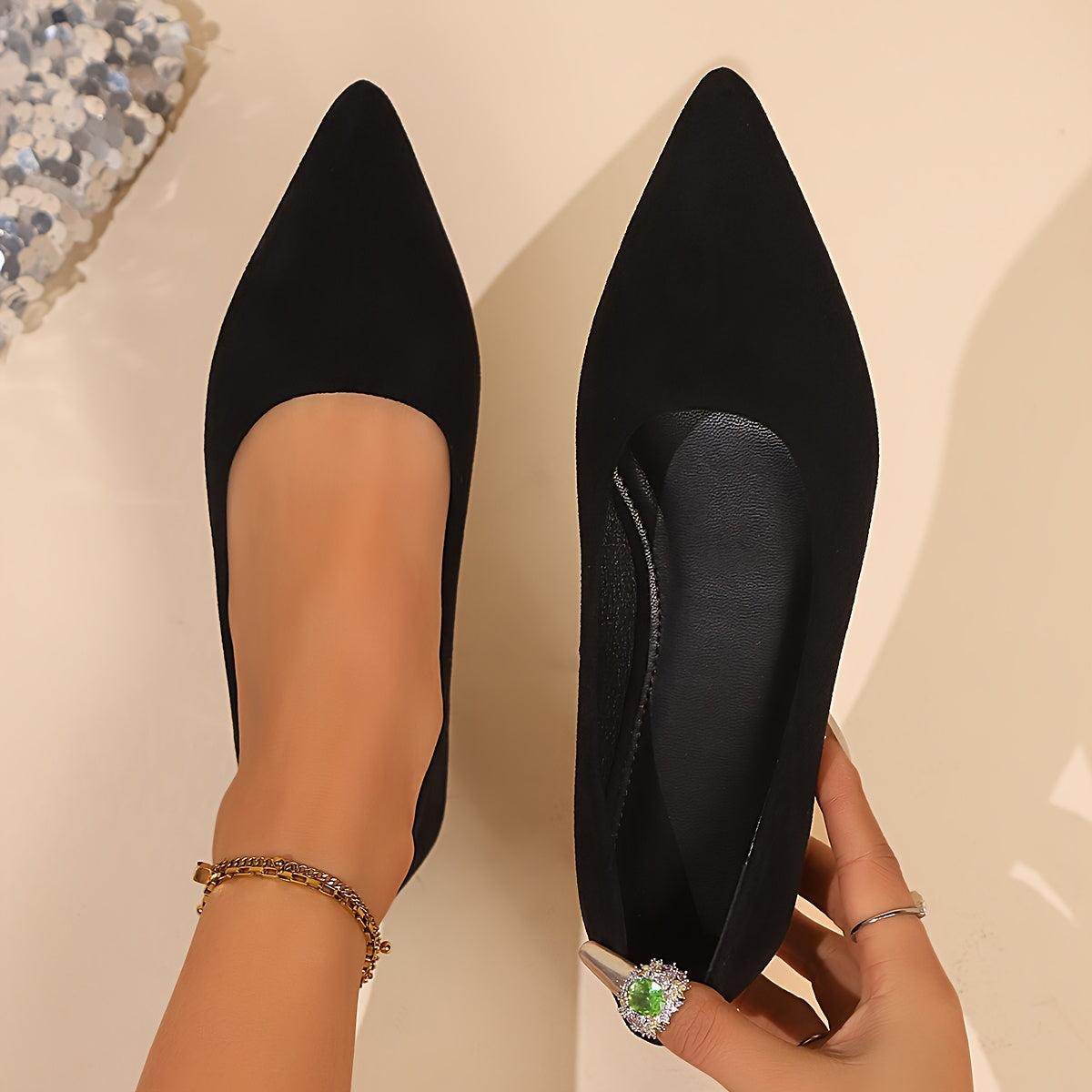 Women's Flat Shoes Solid Color Comfortable Casual Flat Bottom Shoes