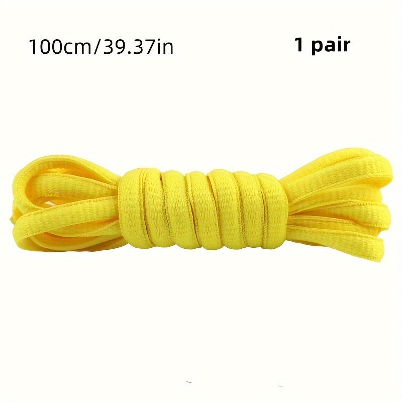 Unisex Classic Nylon Half Round Shoelaces for Sneakers 100cm-120cm