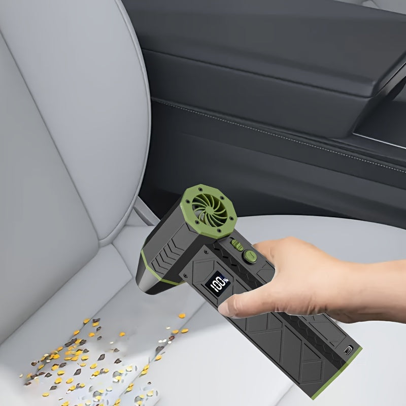 Портативный турбореактивный вентилятор с цифровым дисплеем, перезаряжаемый воздуходувка 36В