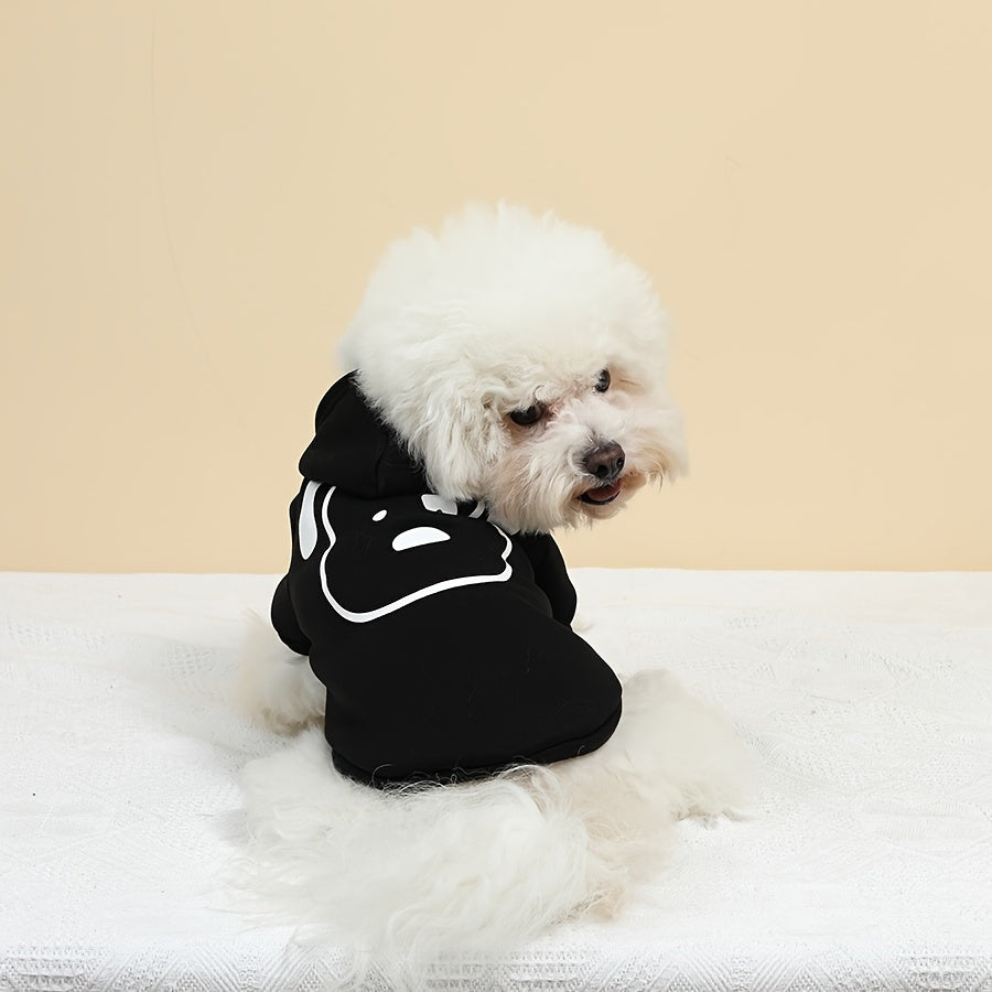 Winter Pet Hoodie for Small and Medium Dogs and Cats Knit Polyester Pullover Sweater