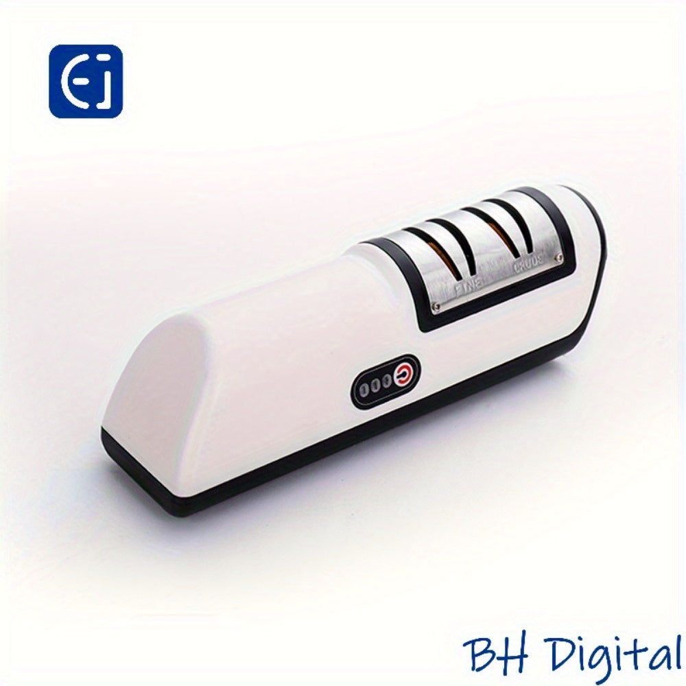 USB зарядка билан электр шевкалагич, ошхона пичоқларини майдалаштириш ва полиш учун мўлжалланган.